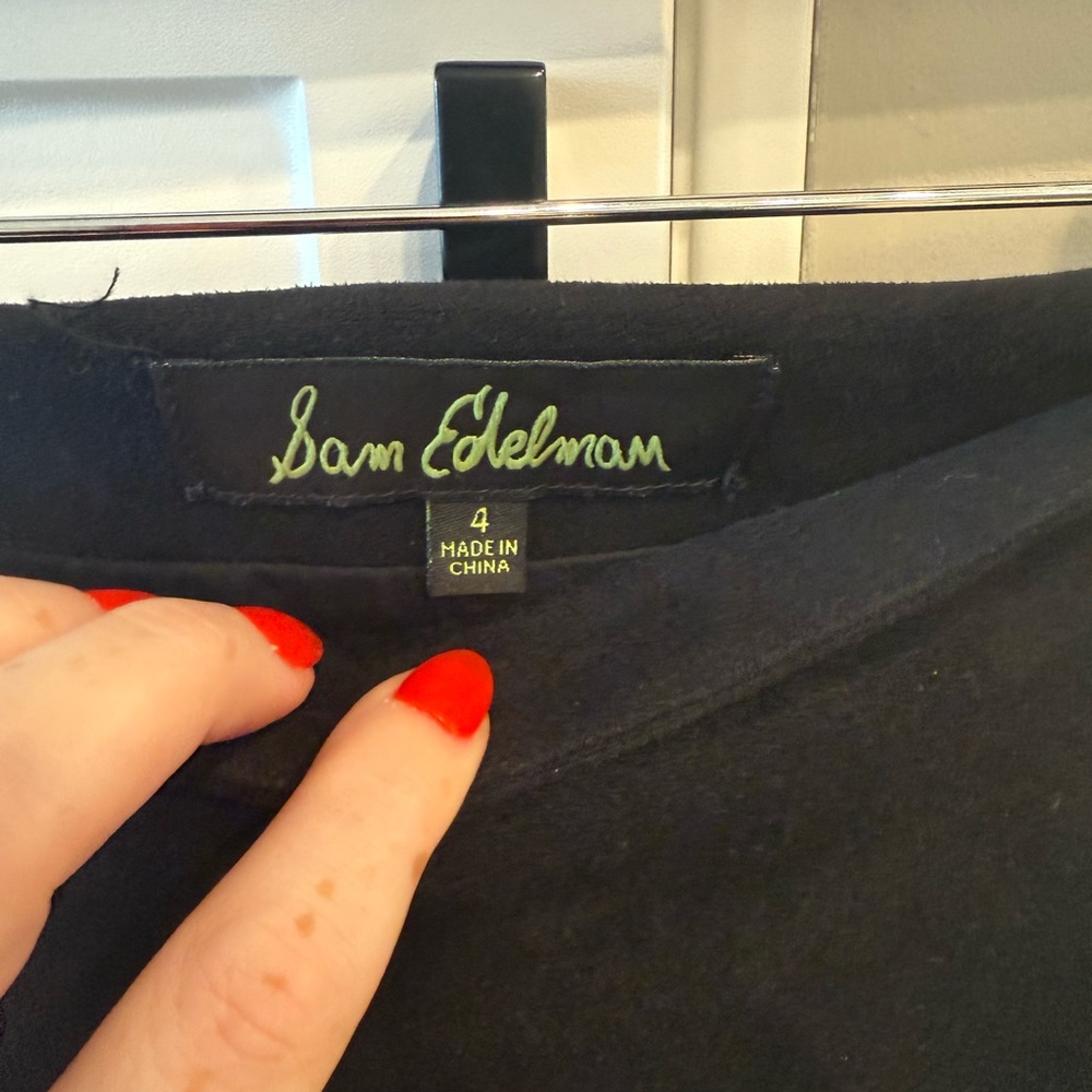 Black Sam Edelman Fringe Skirt - Picture 3 of 5